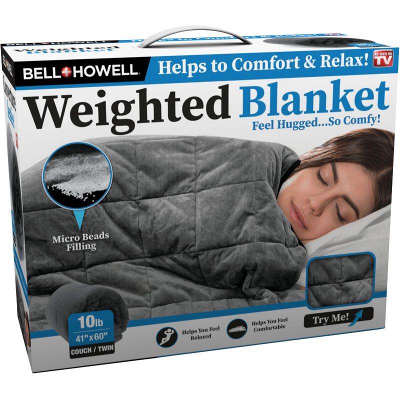 Bell+Howell Weighted Blanket Twin, Gray