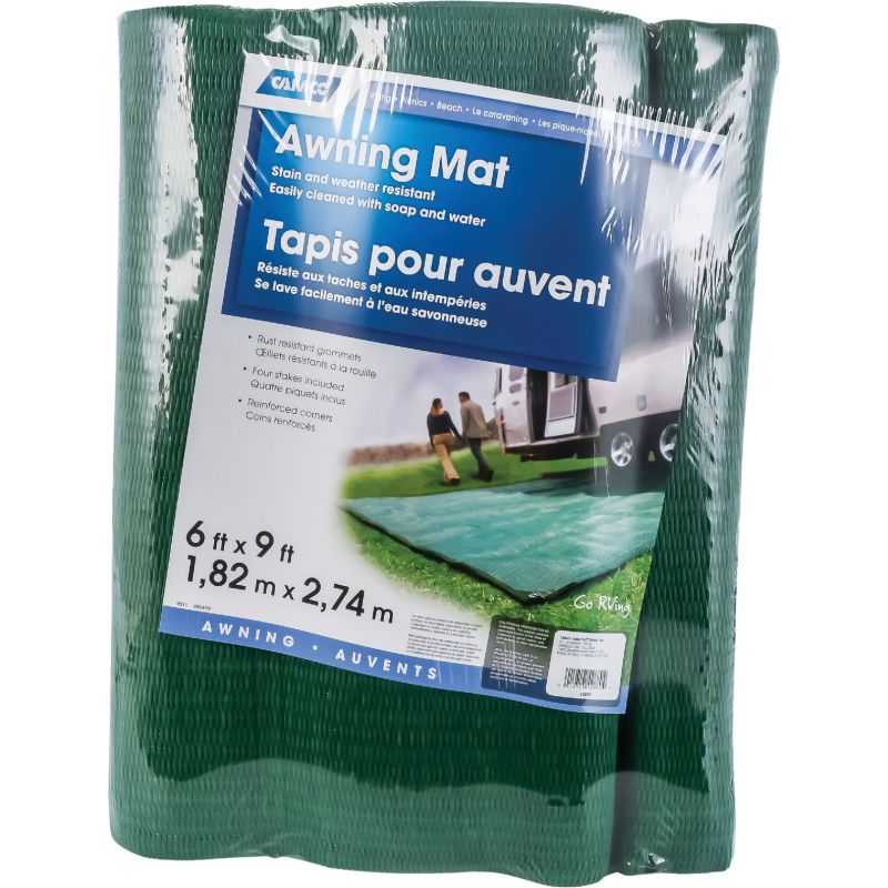 Camco RV Awning Mat 6 Ft. X 9 Ft., Green