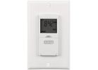 Prime In-Wall Astronomic 7-Day Timer White, 15A