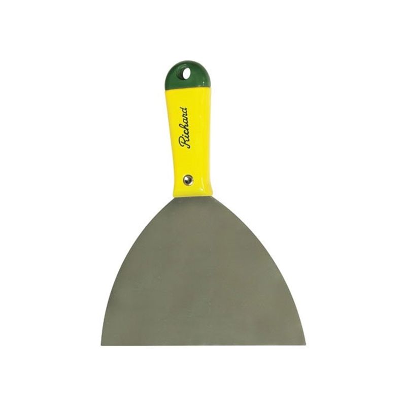 Hyde Richard Series H6F Putty Knife, 6 in L Blade, Carbon Steel Blade, Half Tang Blade, Polypropylene Handle 6 In