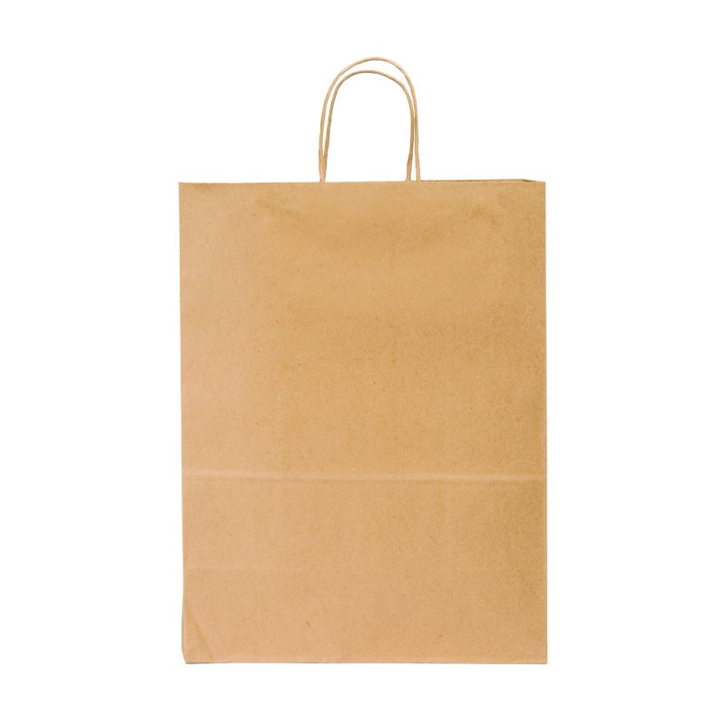 Duro Bag Dubl Life 87124 Shopping Bag, Kraft Paper, Brown Brown