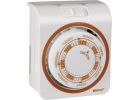 Woods Mechanical Indoor Vacation Timer White, Multi