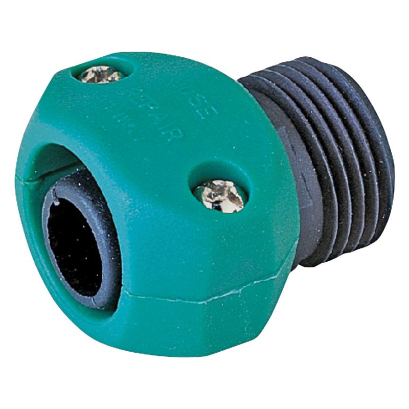 Landscapers Select GC5313L Hose Coupling, 5/8 to 3/4 in, Male, Plastic, Green and Black Green And Black