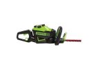 Greenworks 2203902 Hedge Trimmer, Battery Included, 2 Ah, 80 V, 3/4 in Cutting Capacity, 26 in Blade, Rear Handle