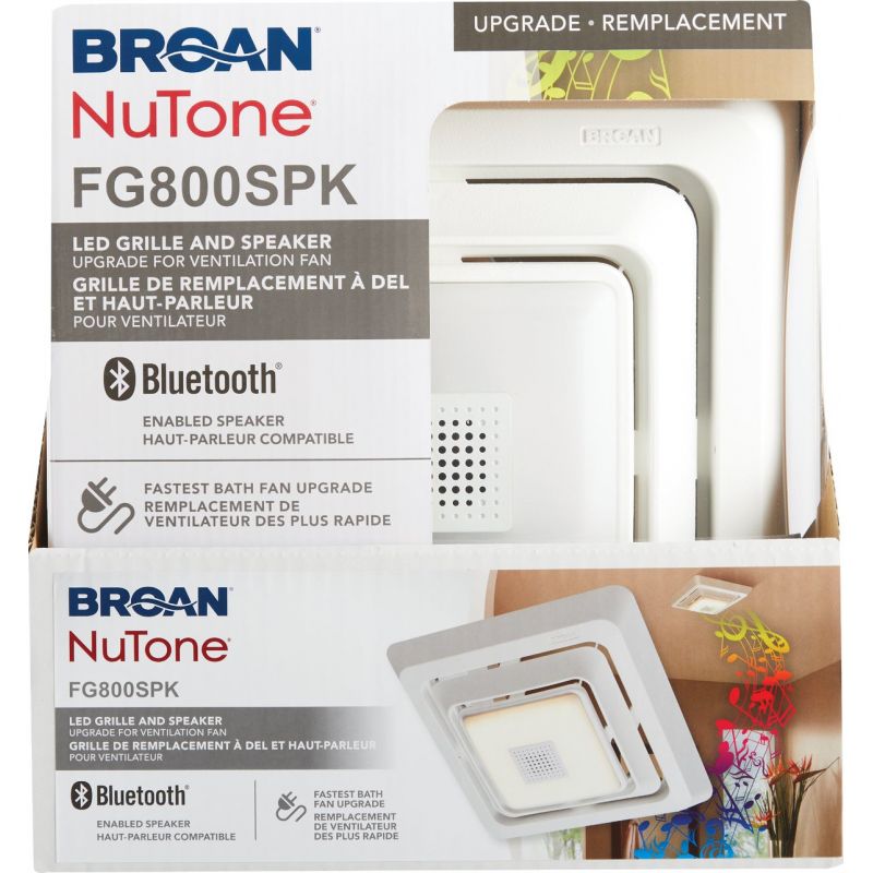 Broan Sensonic Exhaust Fan Cover Upgrade Kit 11 In. X 9-3/4 In. X 2 In., White