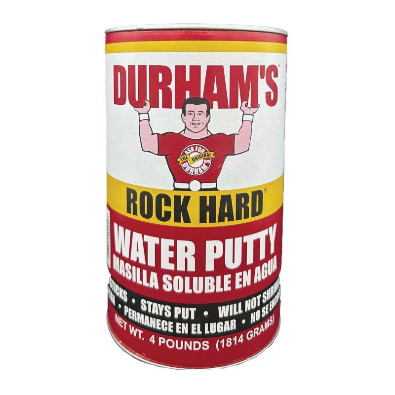 Durham&#039;s 4 Water Putty, Natural Cream, 4 lb, Can Natural Cream