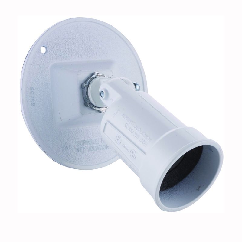 Hubbell 5624-6 Lamp Holder, 120 V, 75 to 150 W, White White
