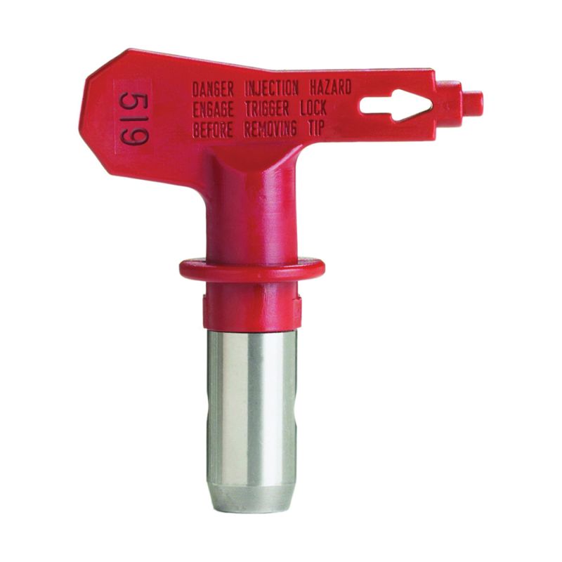 Titan 662-519 Paint Sprayer Tip, 0.019 in Tip, Tungsten Carbide Red