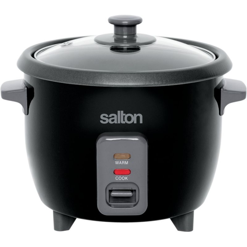 Salton Rice Cooker 6 Cups Cooked, Black