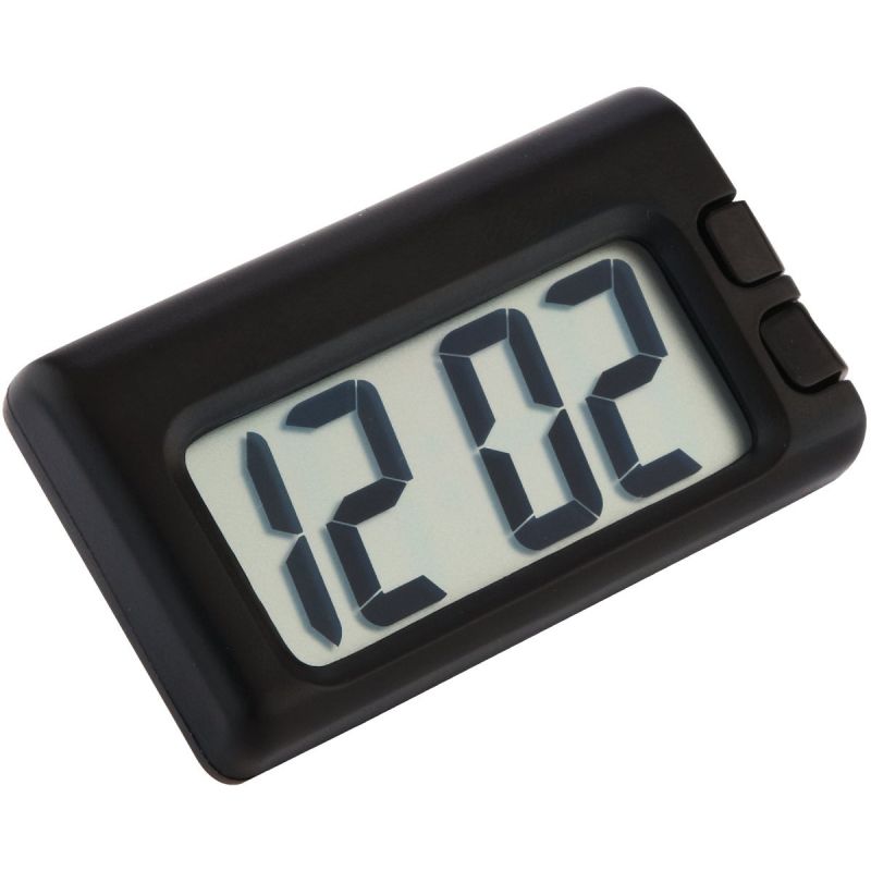 Custom Accessories Auto Travel Clock Black