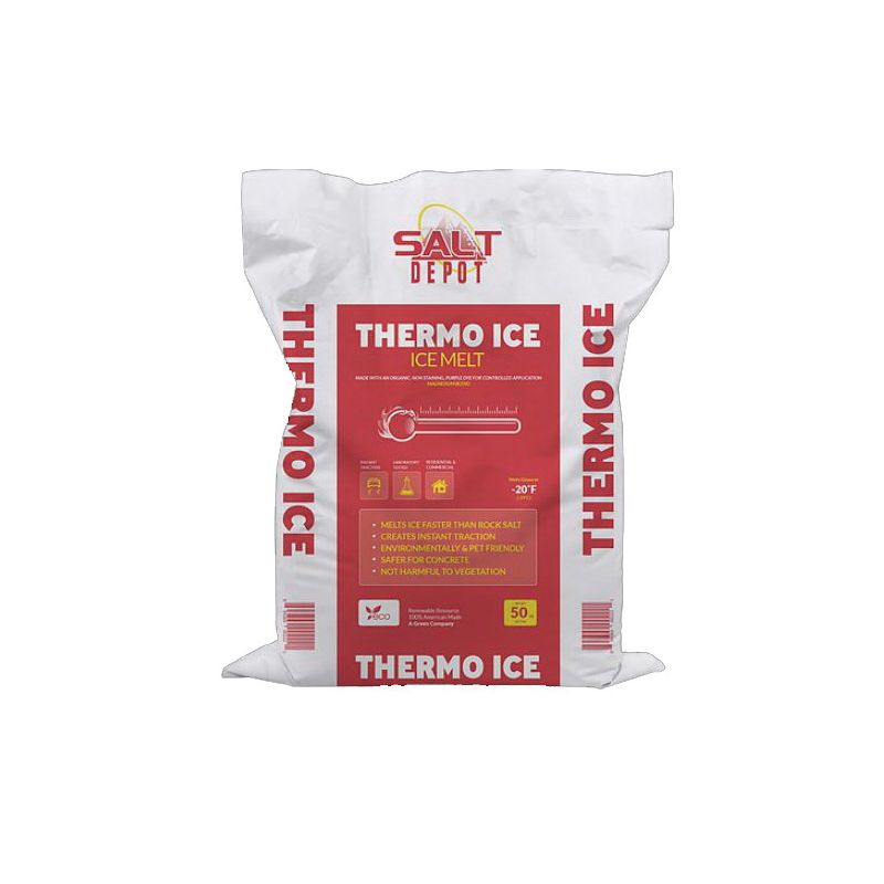 Salt Depot TI50 THERMO ICE Thermo Ice Melt, Crystalline, Purple, Slightly Aromatic, 50 lb, Bag Purple