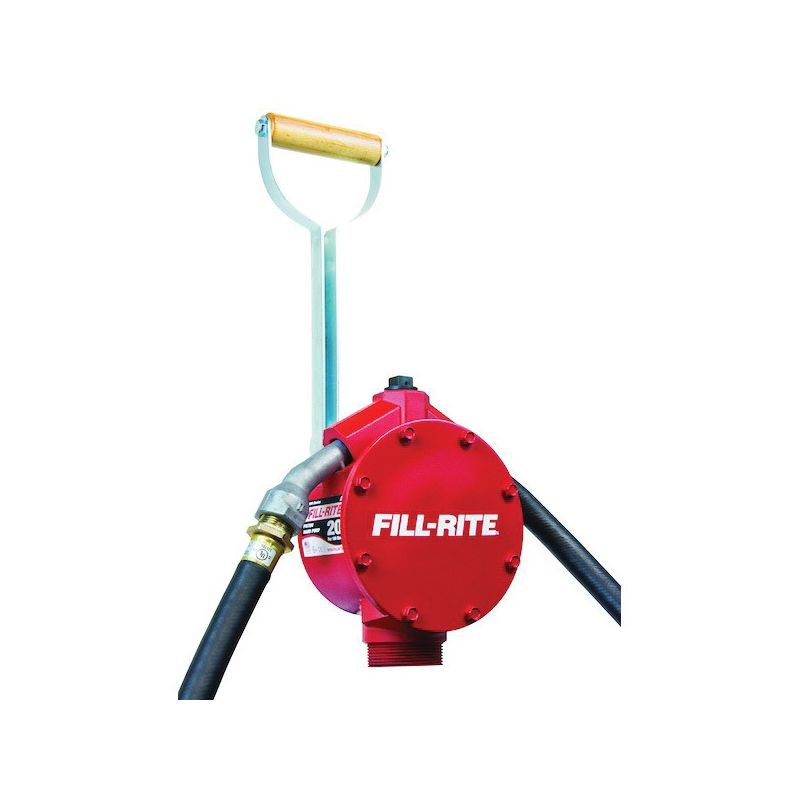 Fill-Rite FR152 Hand Pump, 20 to 34-3/4 in L Suction Tube, 3/4 in Outlet, 20 gal/100 Stroke, Cast Aluminum