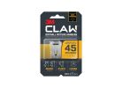 3M CLAW 3PH45M-3ES Drywall Picture Hanger, 45 lb, Steel, Push-In Mounting, 3/PK