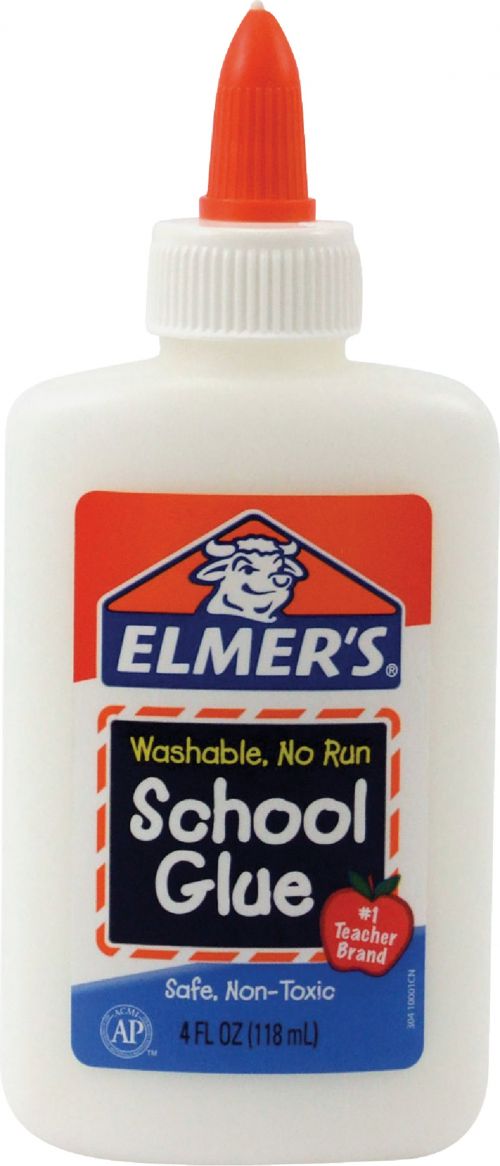 Elmer's No-Wrinkle Rubber Cement, Clear, Brush Applicator 4 oz