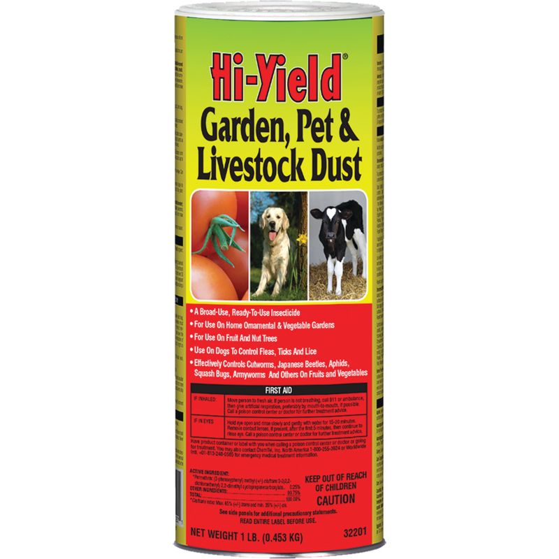 Hi-Yield Pet, Livestock, &amp; Garden Dust Insect Killer 1 Lb., Shaker