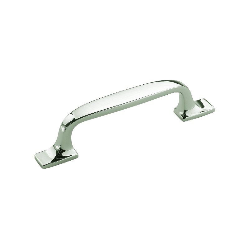 Amerock Highland Ridge Series BP55316PN Cabinet Pull, 4-5/16 in L Handle, 1/2 in H Handle, 1-1/16 in Projection, Zinc Transitional