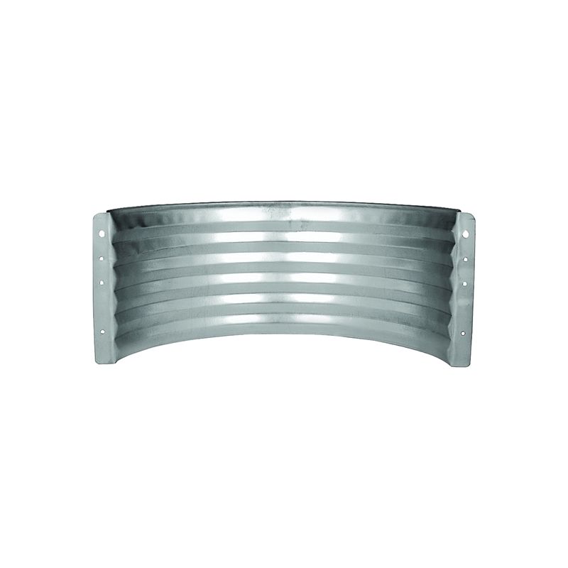 Marshall Stamping AWR12/680 Area Wall, 16 in L, 37 in W, 12 in H, Galvanized Steel