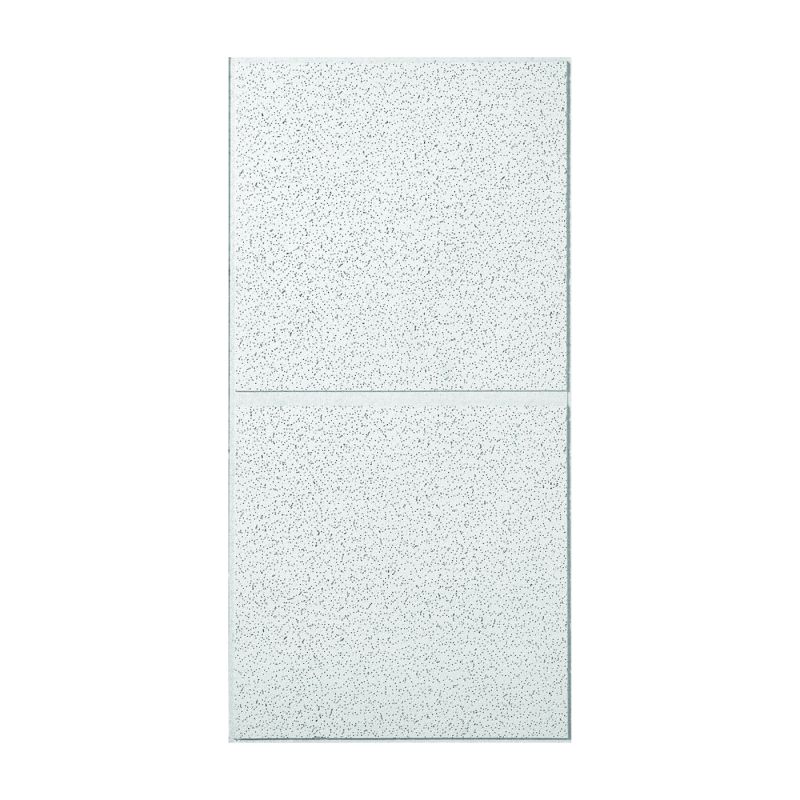 USG R2742N Ceiling Panel, 4 ft L, 2 ft W, 3/4 in Thick, Mineral Fiber, White White