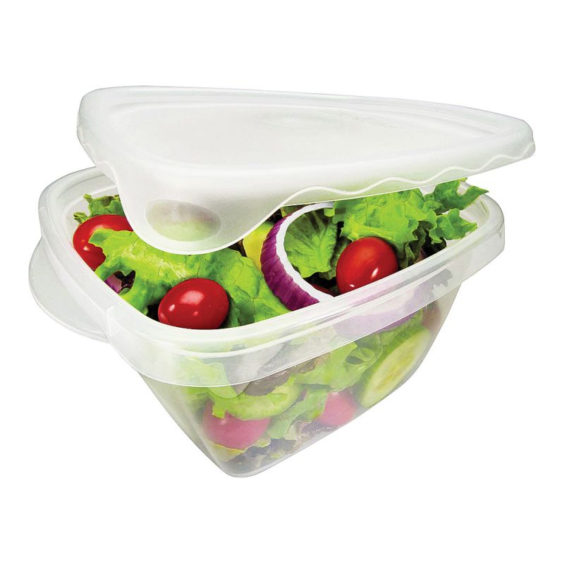 Rubbermaid TakeAlongs 7F54RETCHIL Food Storage Container Set, 5.2 Cups Capacity, Clear 5.2 Cups, Clear