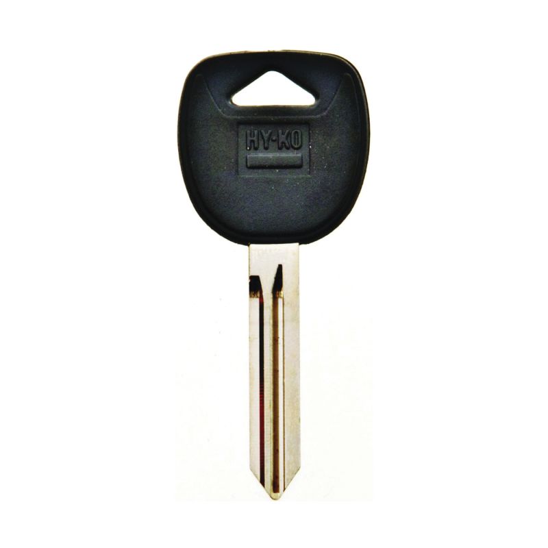 Hy-Ko 12005B106 Automotive Key Blank, Brass/Plastic, Nickel, For: General Motor Vehicle Locks Black