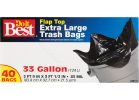 Do it Best Extra Large Trash Bag 33 Gal., Black