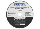 Dremel US510-01 Cutting Wheel, 3-1/2 in Dia, 0.049 in Thick, 60 Grit, Aluminum Oxide Abrasive Red