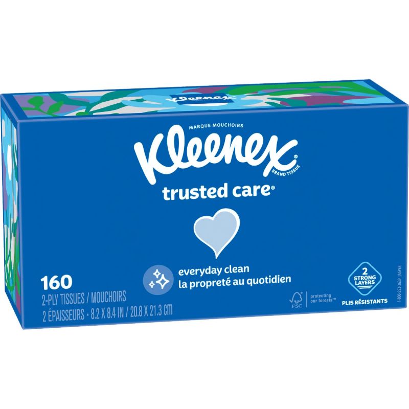Buy Kleenex Trusted Care Facial Tissue 160 Ct., White (Pack of 24)