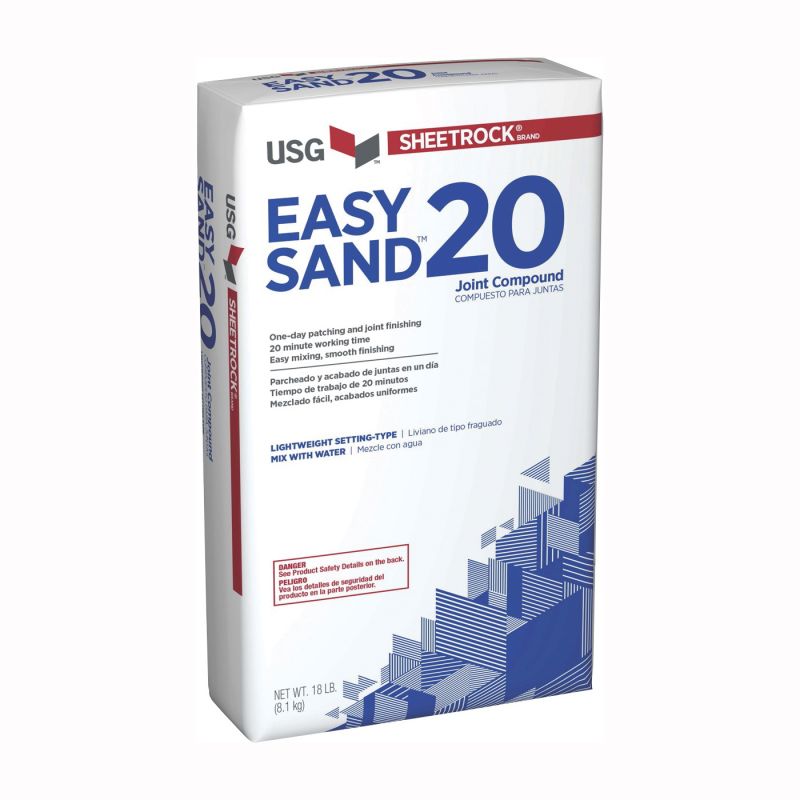 USG Easy Sand 384214120 Joint Compound, Powder, Natural, 18 lb Natural