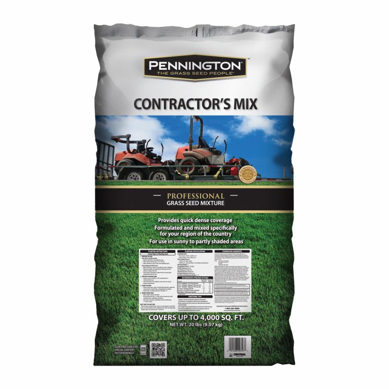 Pennington 100516637 Contractors Mix Grass Seed, 20 lb