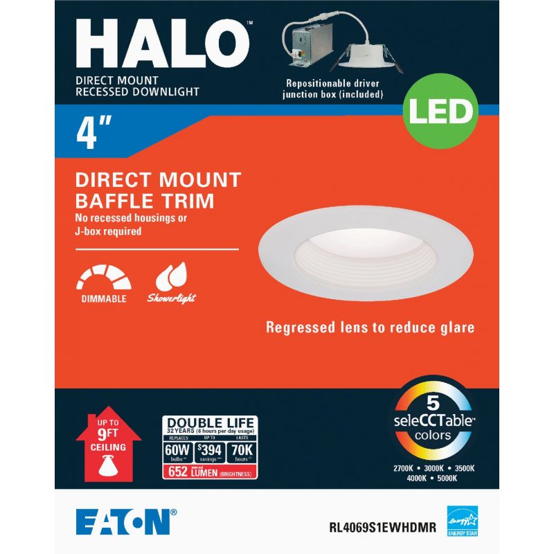 Halo Color Selectable Recessed Light Kit White