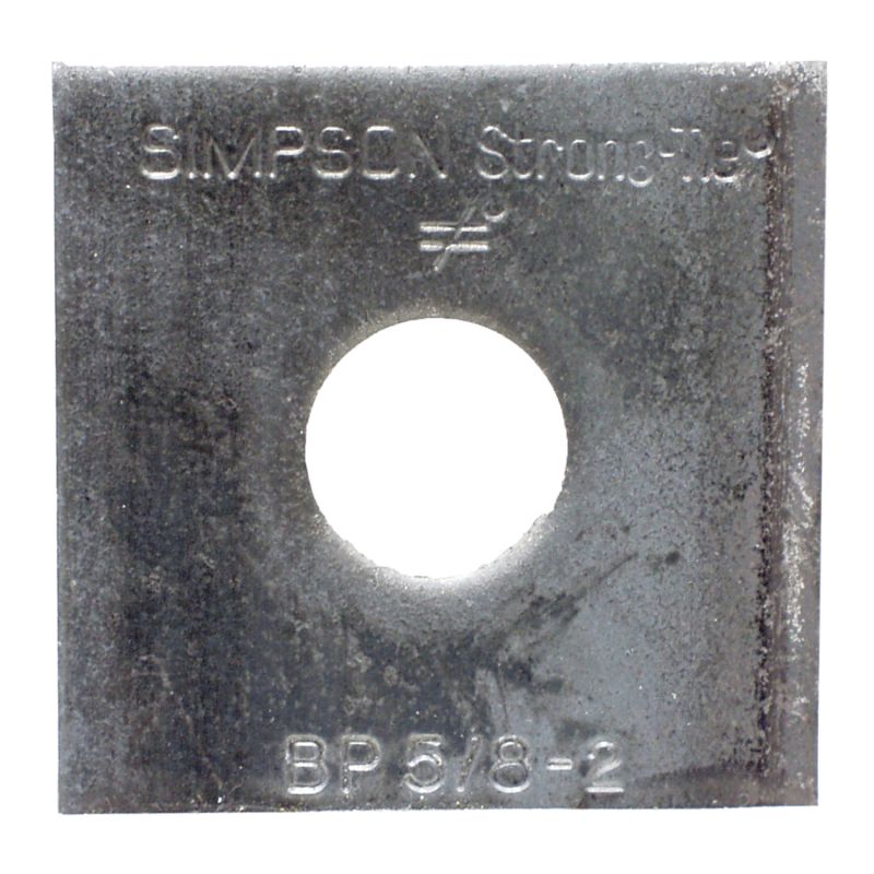 Simpson Strong-Tie BP 5/8-2 Bearing Plate, 3/16 in Gauge, Steel