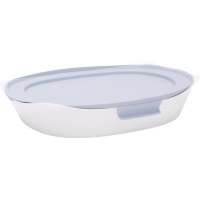 Rubbermaid DuraLite Glass Bakeware 1.75 Quart Square Baking Dish with Lid -  NEW