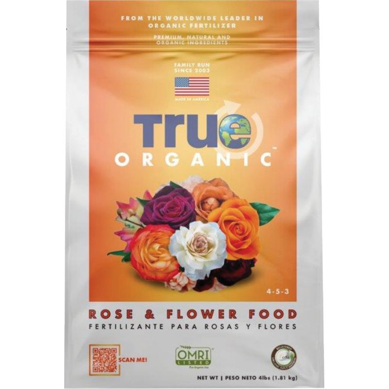 True Organic Rose &amp; Flower Dry Plant Food 4 Lb.