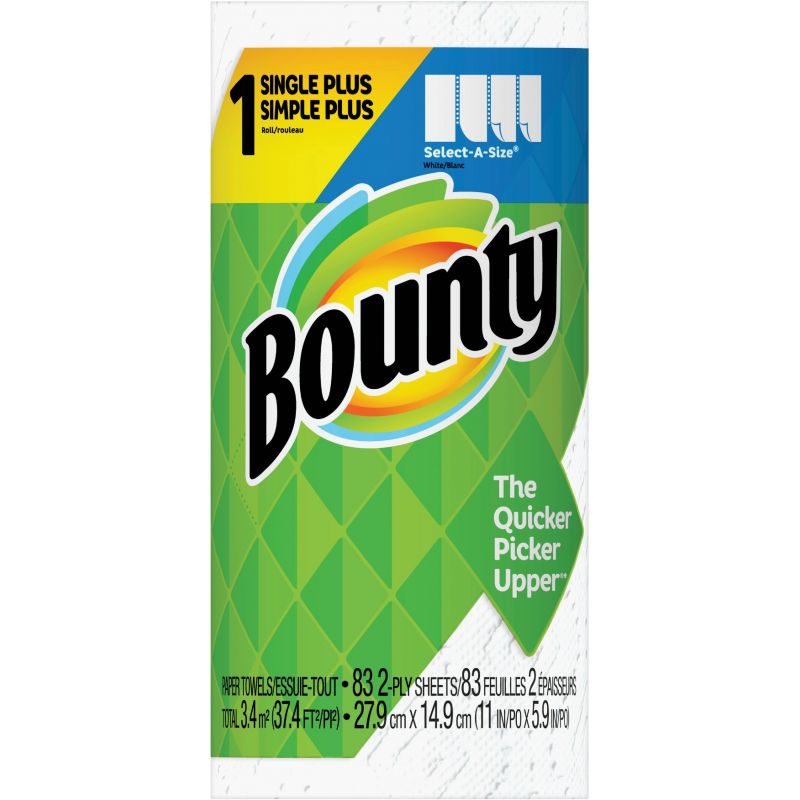Bounty Single Plus Paper Towel White (Pack of 24)
