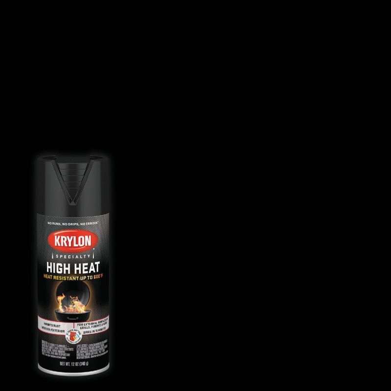 Krylon High Heat Spray Paint Black, 12 Oz.