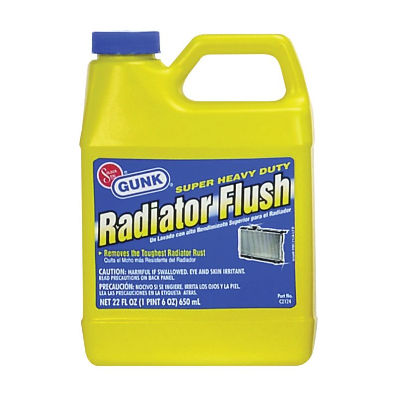 Motor Medic C2124 Radiator Flush, 22 oz, Jug, Liquid, Bland Clear Yellow