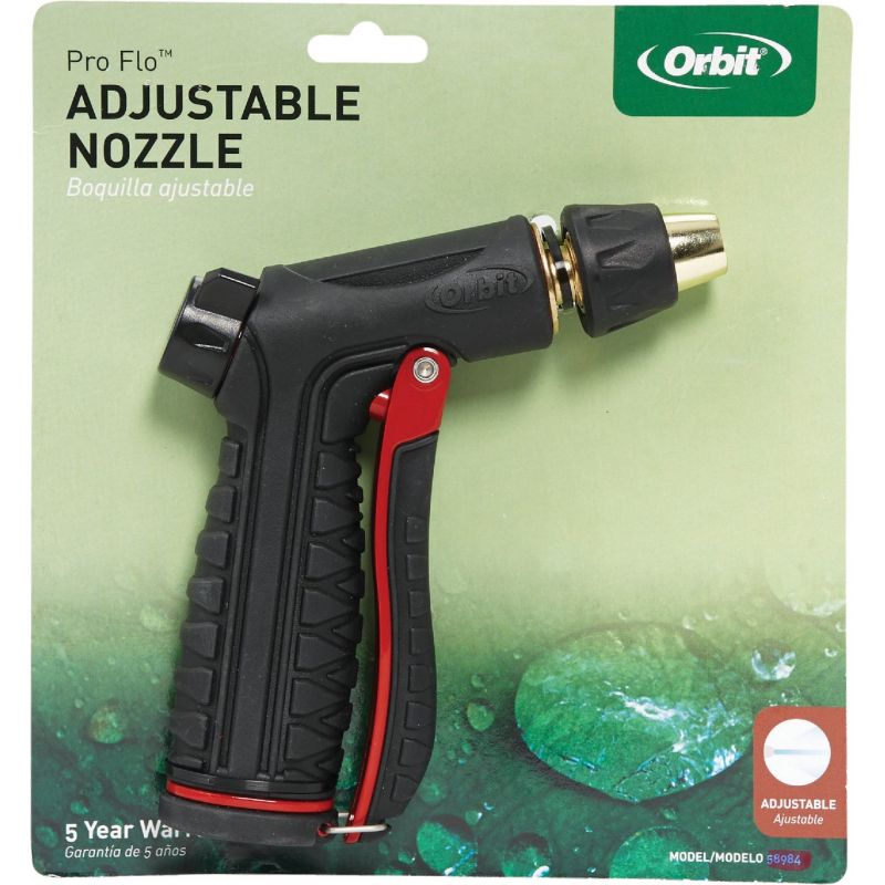 Orbit Pro Flo Adjustable Pistol Nozzle Black