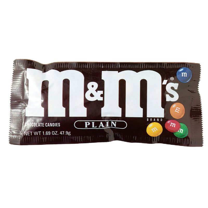 M&M'S Milk Chocolate Candy, Full Size, 1.69 oz Bag (Pack of 36)