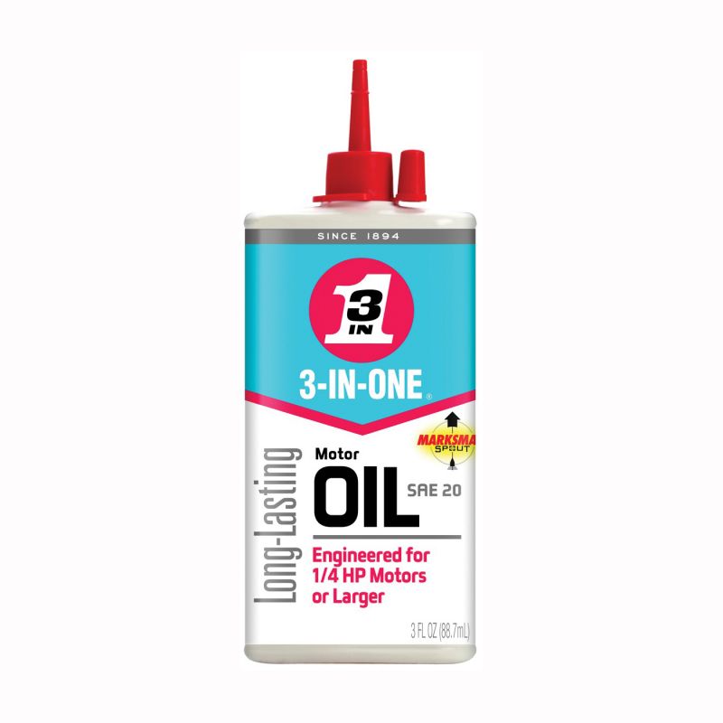 3-In-One 101456/10045 Motor Oil, 20, 3 oz Clear Amber