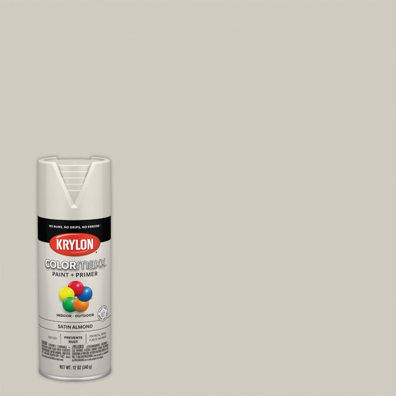 Krylon ColorMaxx Spray Paint + Primer Almond, 12 Oz.