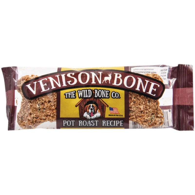 The Wild Bone Company Venison Bone Pot Roast Dog Treat 1 Oz. (Pack of 24)
