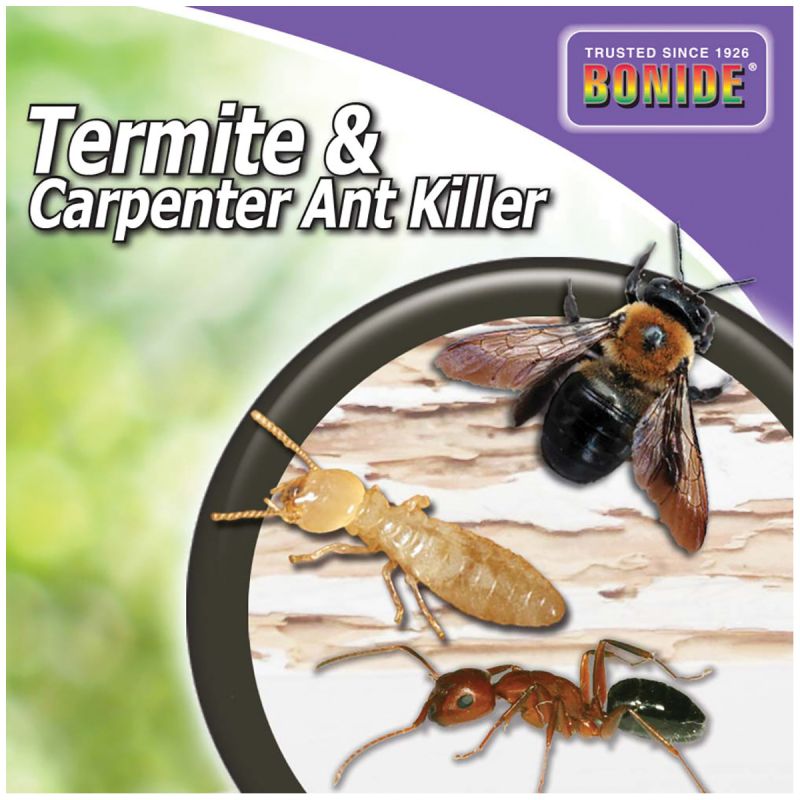 Bonide 569 Termite and Carpenter Ant Control, Liquid, 0.5 gal Can Brown/Yellow