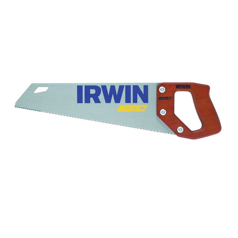Irwin 2011102 Coarse Cut Saw, 15 in L Blade, 9 TPI, Steel Blade, Hardwood Handle 15 In