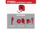 Milwaukee PACKOUT 4 In. Single Straight Hook Red