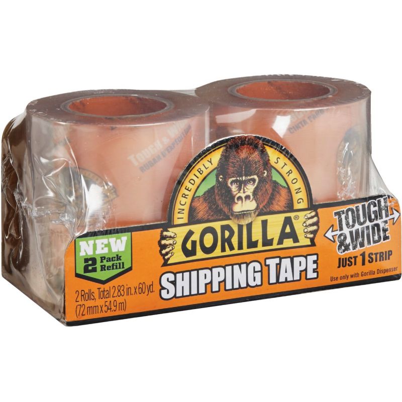 Gorilla Shipping Tape Refill Clear