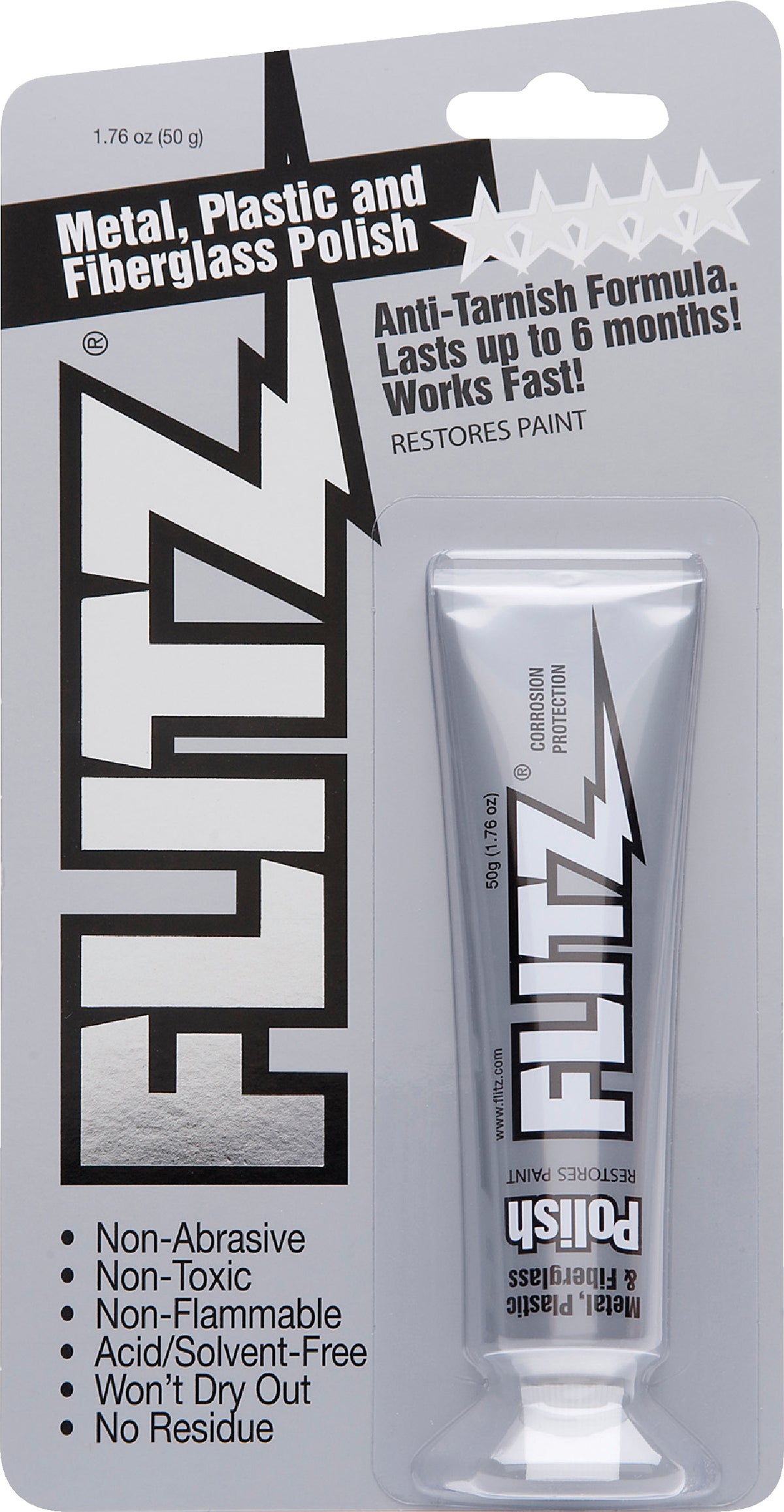 Flitz Metal, Plastic, and Fiberglass Polish 1.76 oz Blister Tube – Houghton  Horns