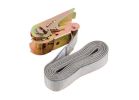 Keeper 89512 Tie-Down Strap, 1 in W, 13 ft L, Gray, 400 lb Working Load, Loop End Gray