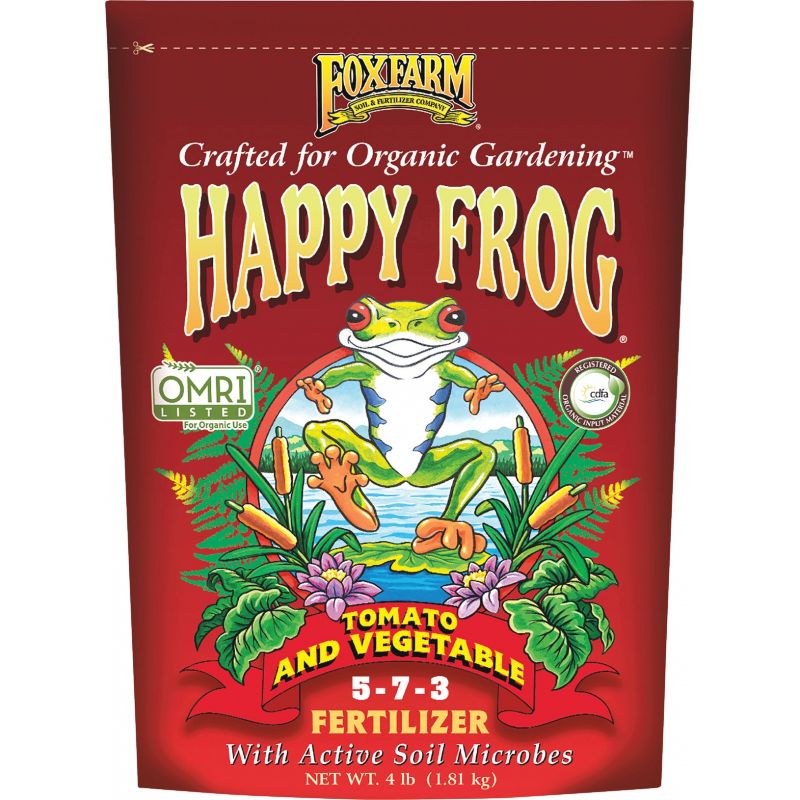 FoxFarm Happy Frog Organic Tomato &amp; Vegetable Dry Plant Food 4 Lb.
