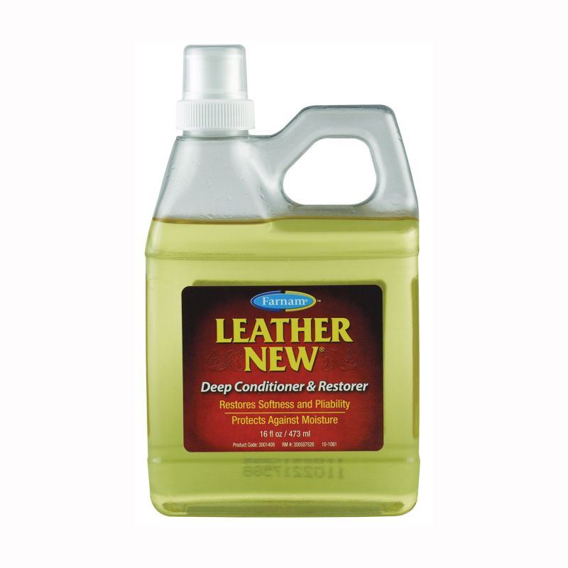Farnam Leather New 3001409 Deep Conditioner and Restorer, Liquid, Clear Yellow, 16 oz Clear Yellow