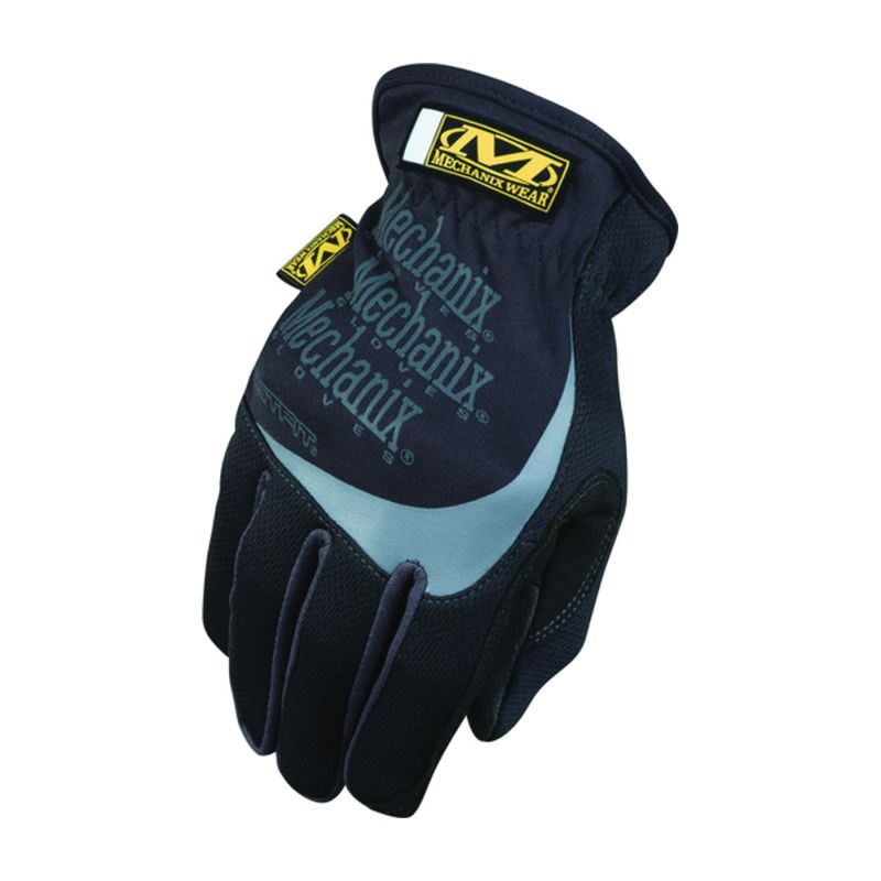 Mechanix Wear FastFit Series MFF-05-009 Work Gloves, Men&#039;s, M, 9 in L, Reinforced Thumb, Elastic Cuff, Synthetic Leather M, Black
